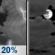 Tonight: Isolated Showers And Thunderstorms then Mostly Cloudy