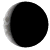 Waning Crescent, 25 days, 4 hours, 9 minutes in cycle